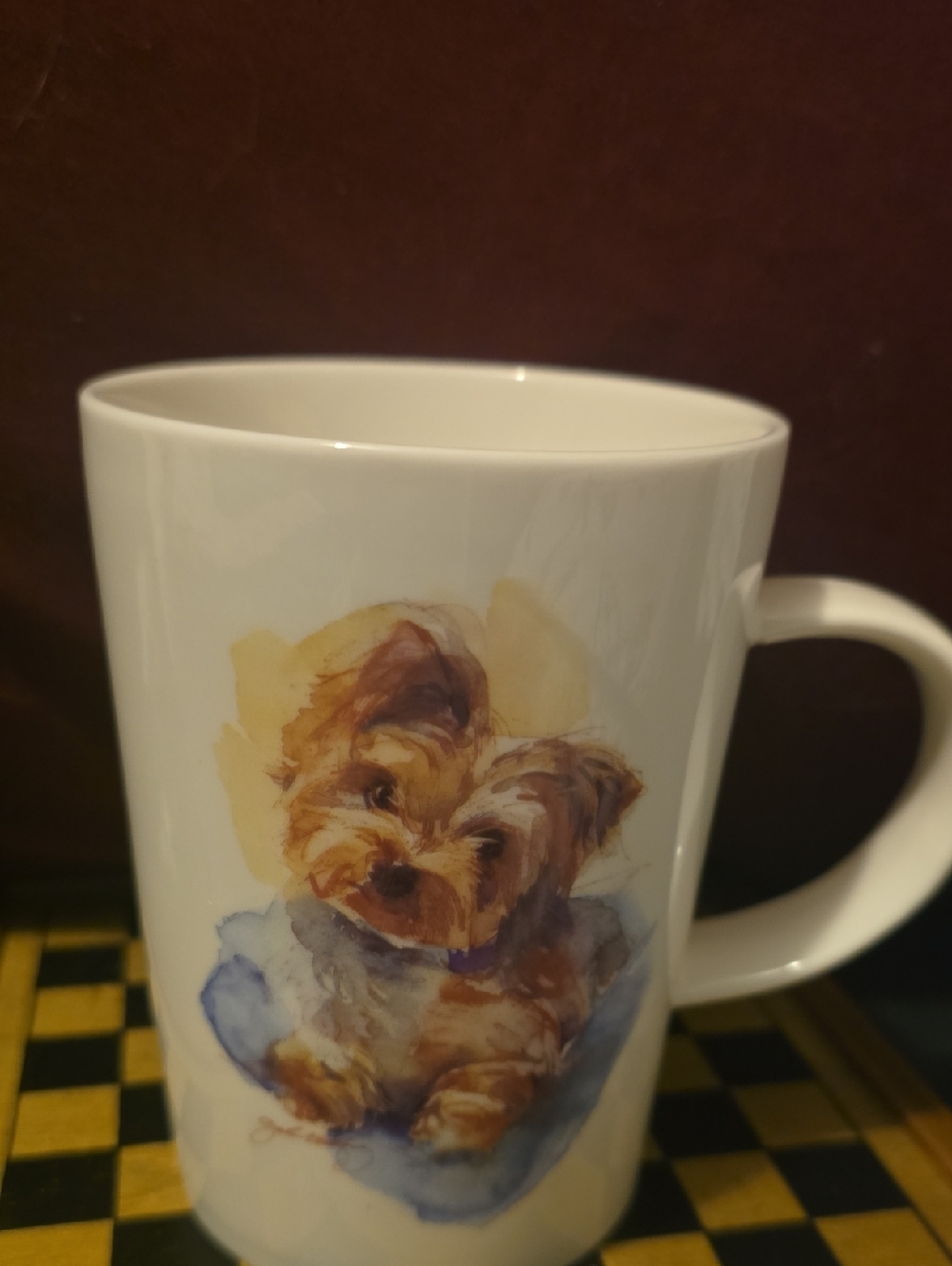 Hallmark White Mug with Black Logo and Signature